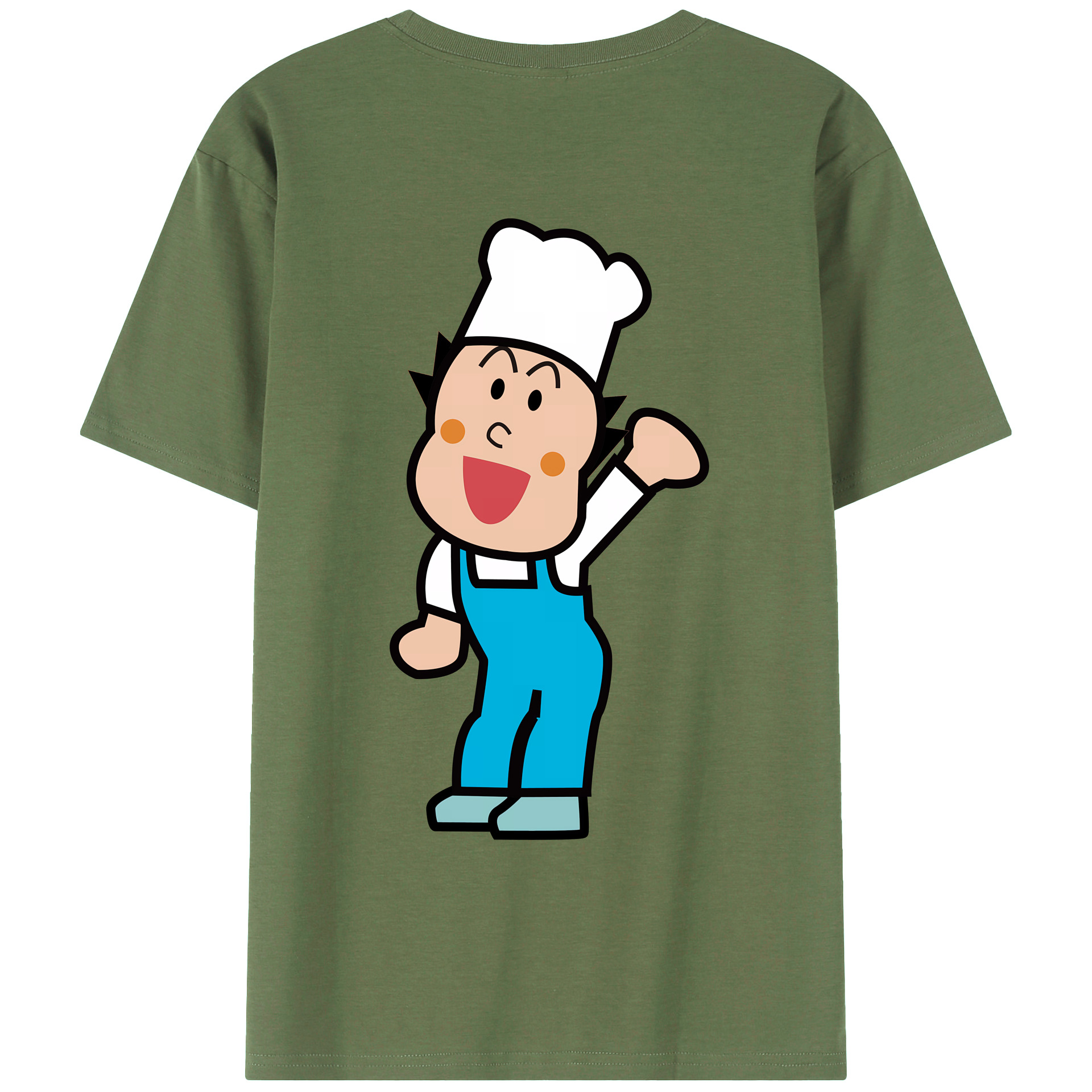 （画像用） アンパンマン Anpanman 綿100％ メンズ半袖Tシャツ（バックプリント） 通気性